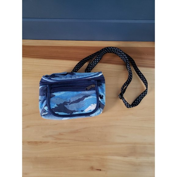 Y2K Blue Camo Shoulder Bag - Picture 1 of 3